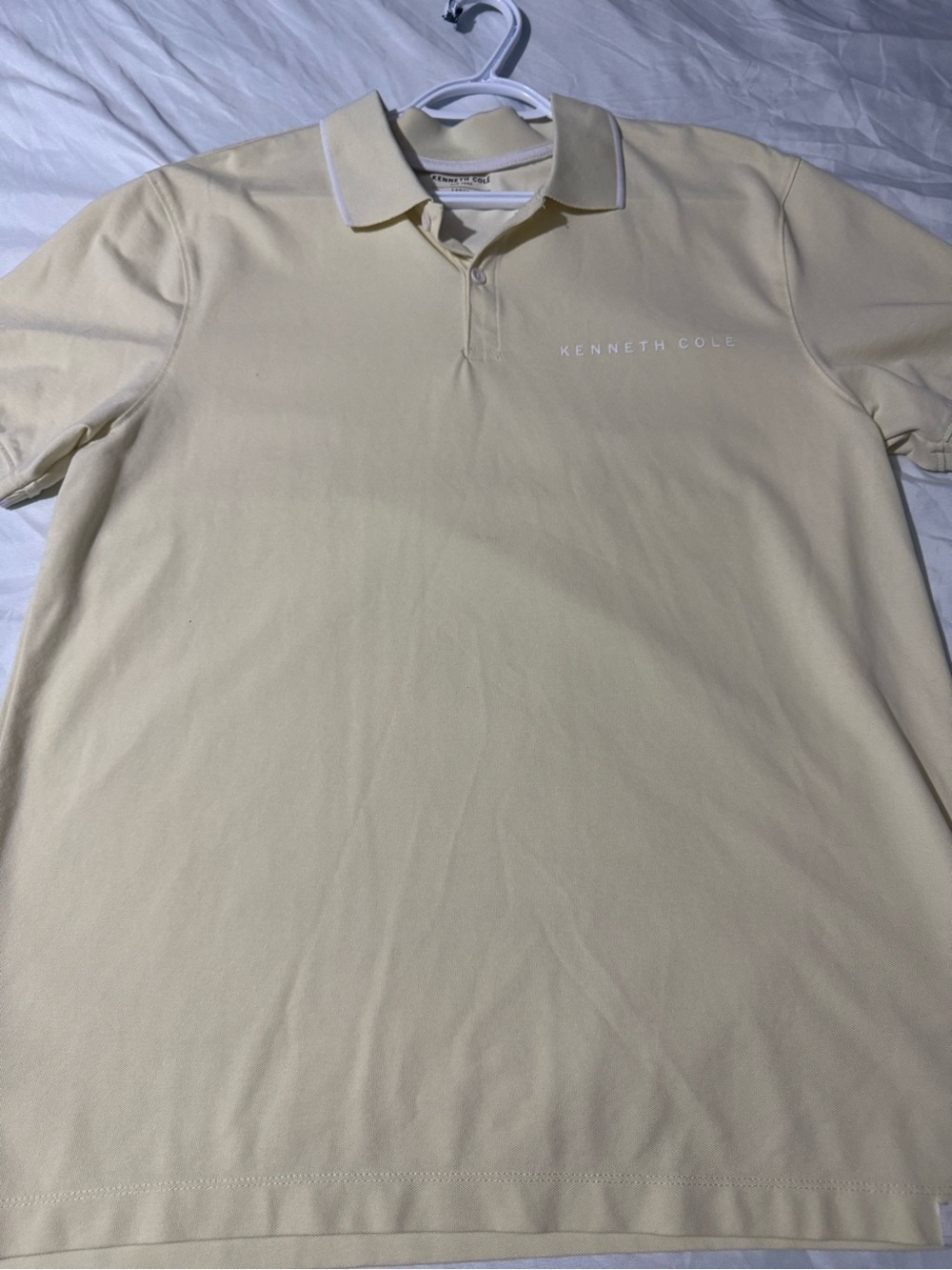 Kenneth Cole Men's Yellow Polo Shirt - Picture 2 of 6